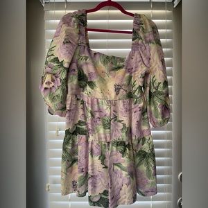 Size 10, floral romper with low back! ASOS